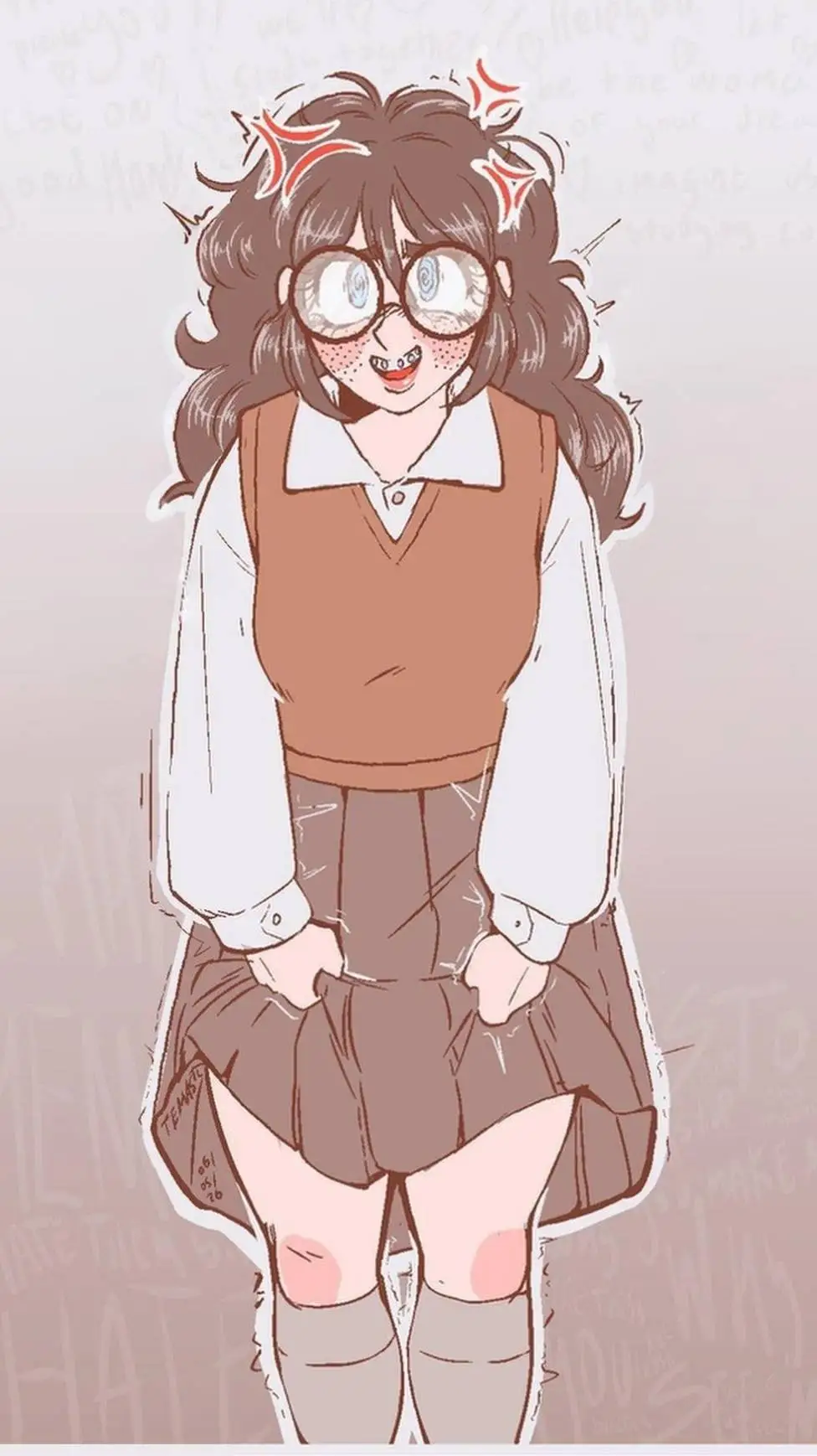 ai character: Yuki 📚😳💕 background