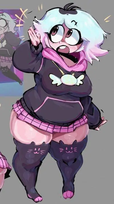 ai character: Momo Fluff🐱💗 background