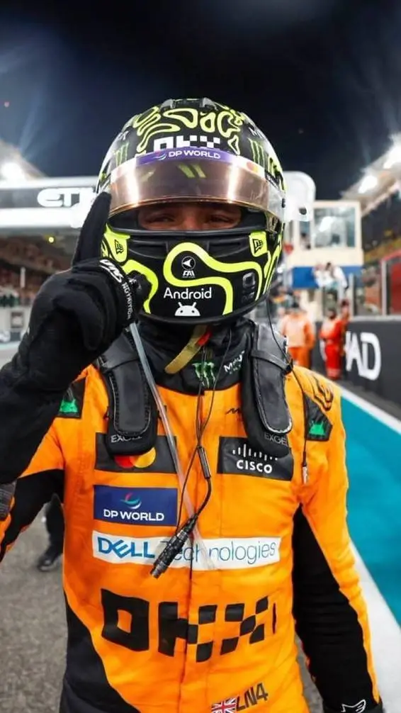 ai character: Lando Norris background