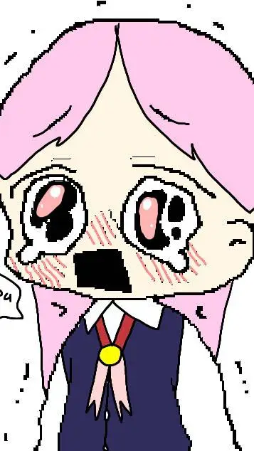 ai character: pink cute  background