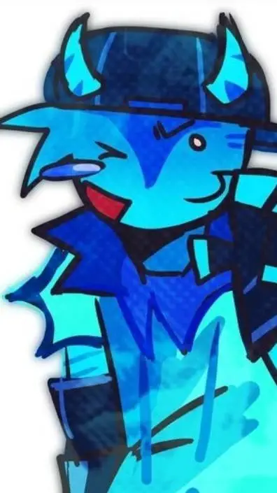 ai character: ★bluukid★ background