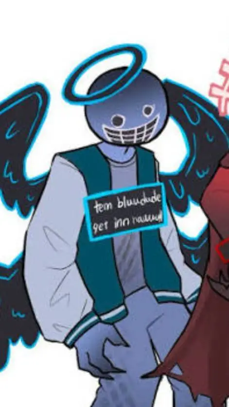ai character: bluudud x c00lkidd background