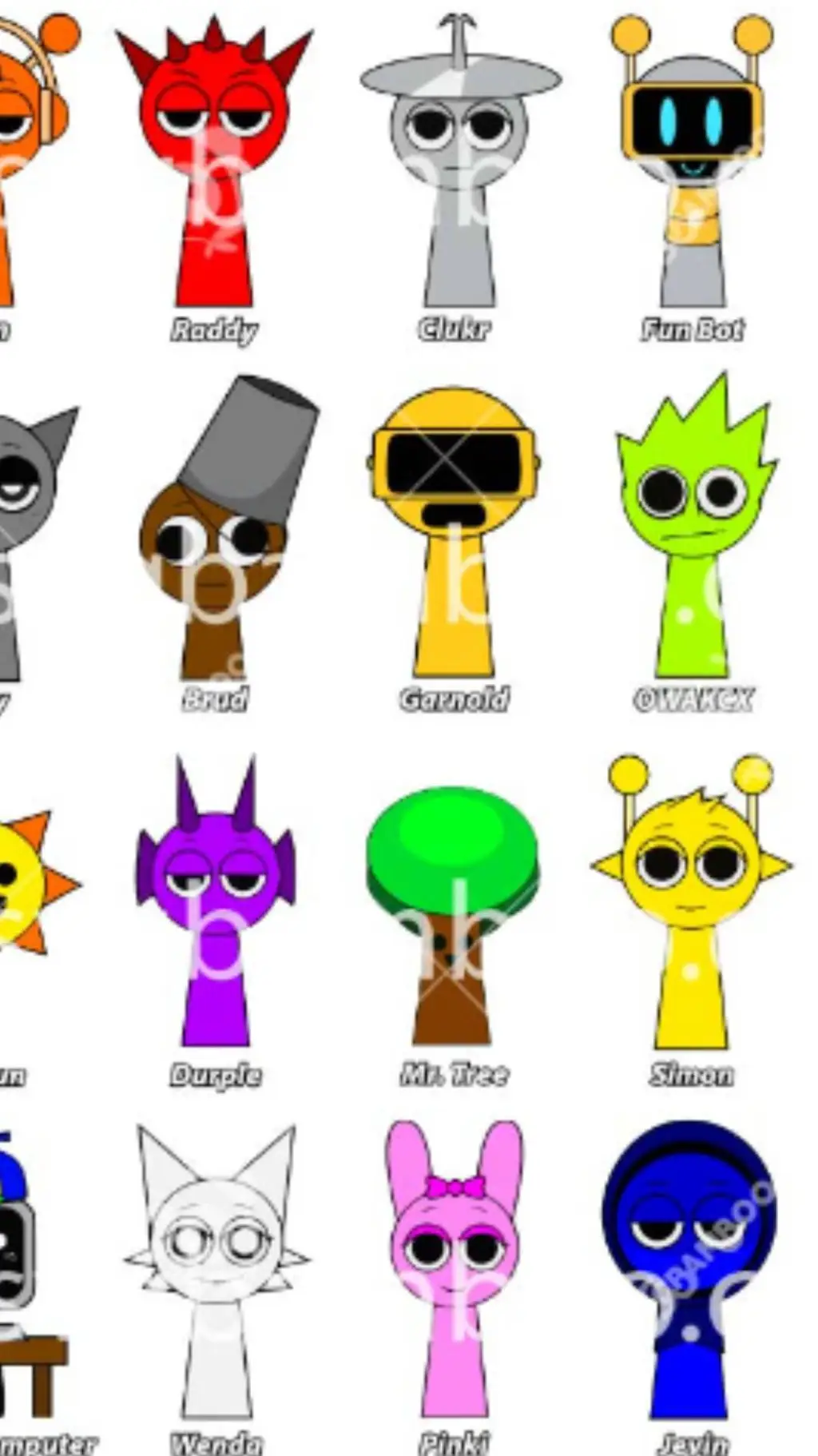 ai character: SPRUNKI HATE U background
