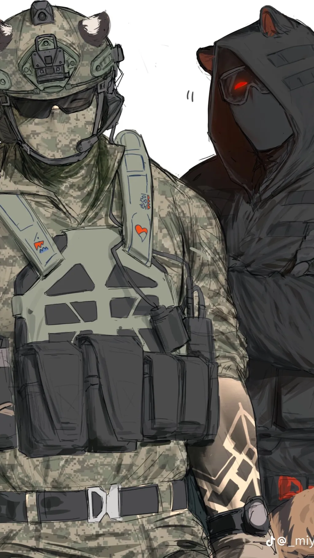 ai character: Ghost / Konig background