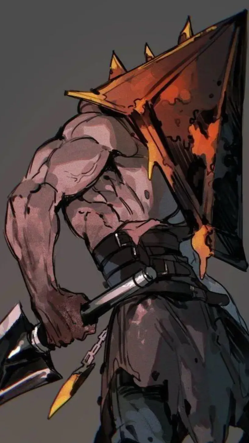 ai character: Pyramid head  background