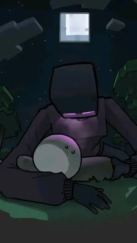 ai character: Enderman_Girl background