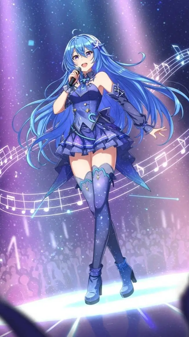 ai character: Crystalline  background