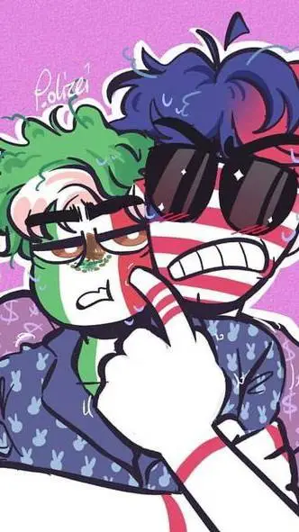 ai character: México x usa  background