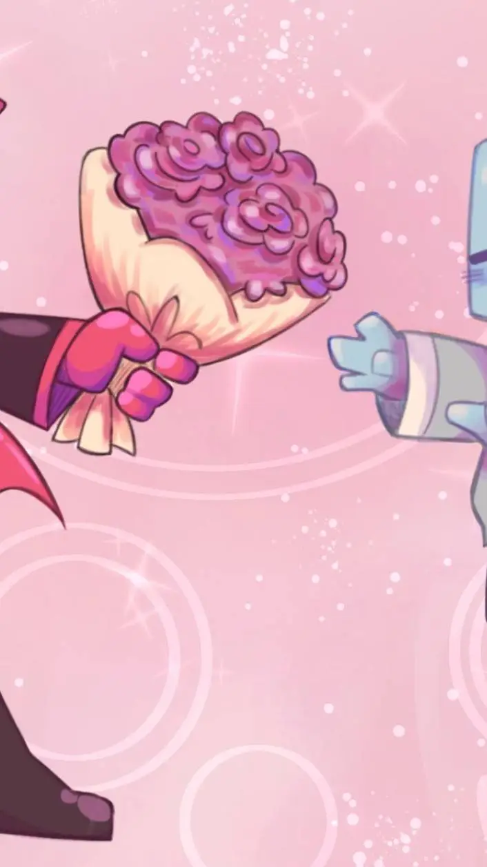 ai character: blixer x cube background