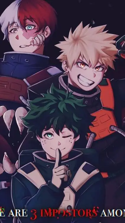 ai character: MHA amongus  background