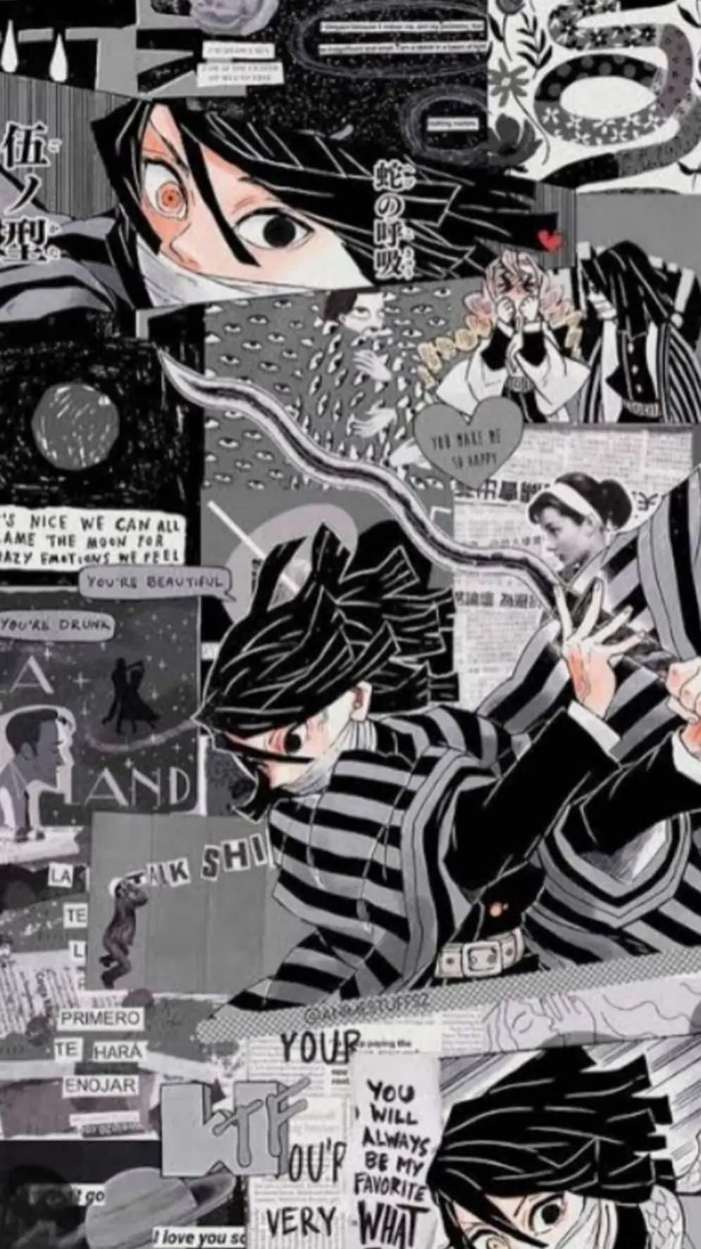 ai character: 🐍iguro obanai 🐍 background