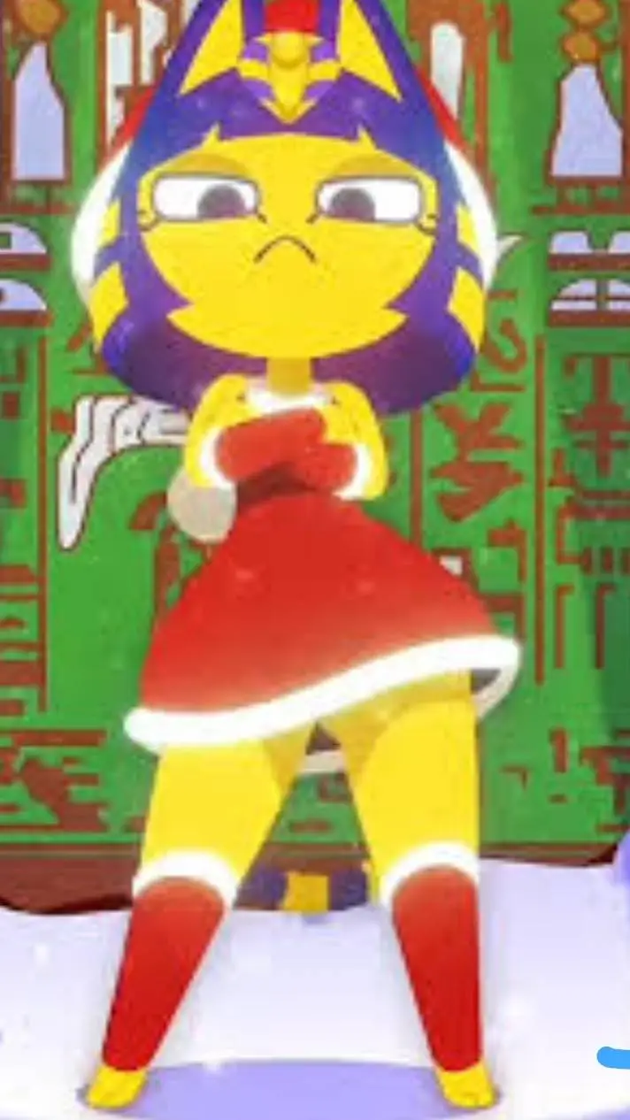 ai character: ancka navideña background