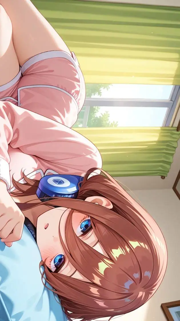 ai character: Miku Nakano  background