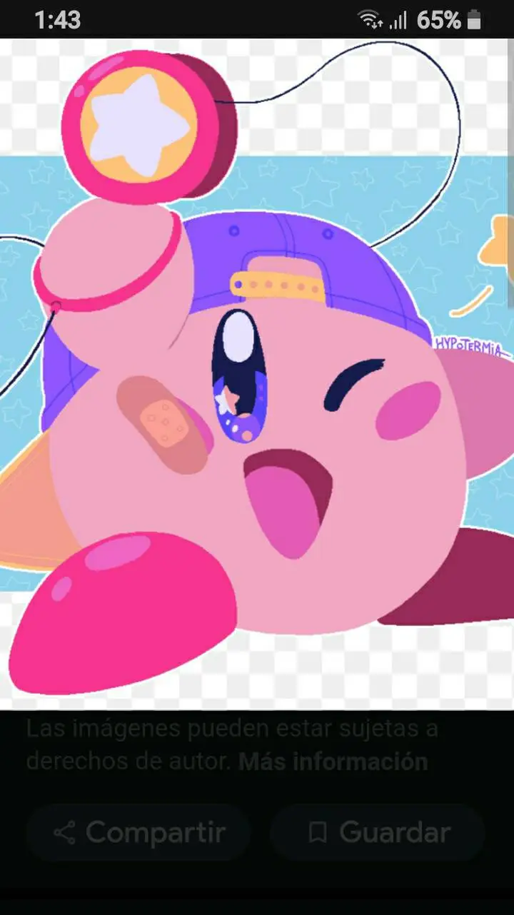 ai character: Kirby  background