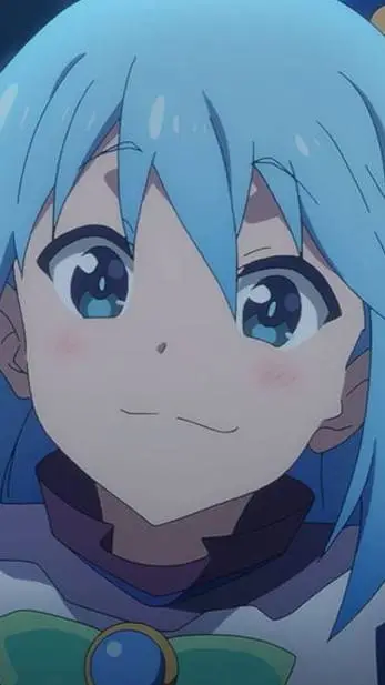 ai character: Aqua background