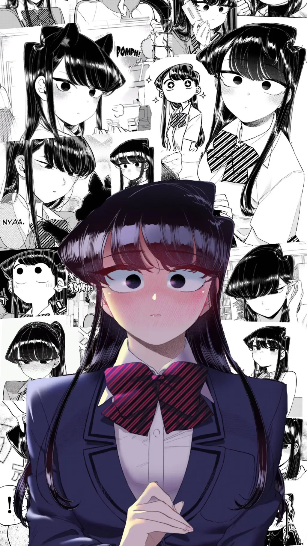 ai character: コミさん(Komi-san) background