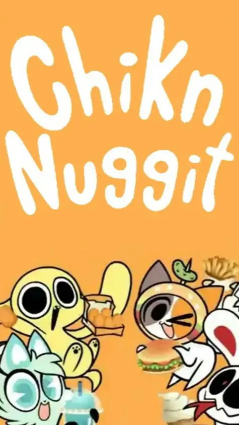ai character: chikn nuggit background