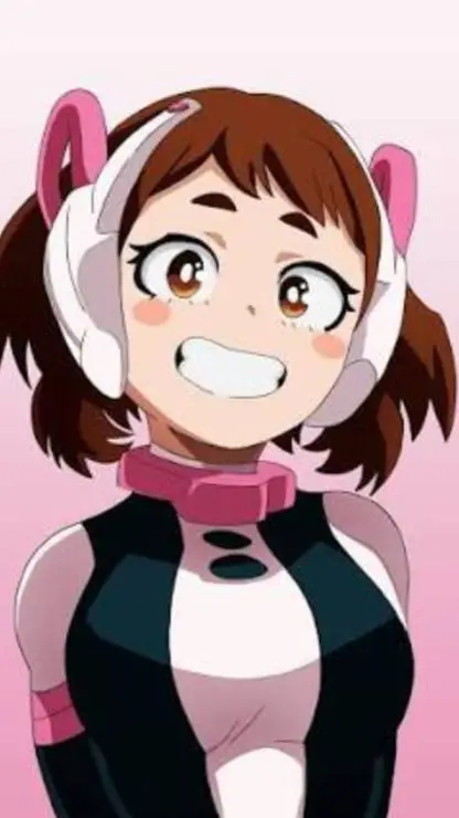 ai character: Uraraka  background