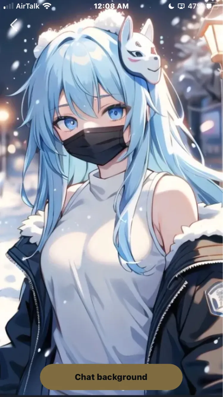ai character: ∂ω αυ background
