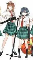 ai character: •^ ~Anime band~ •^ background