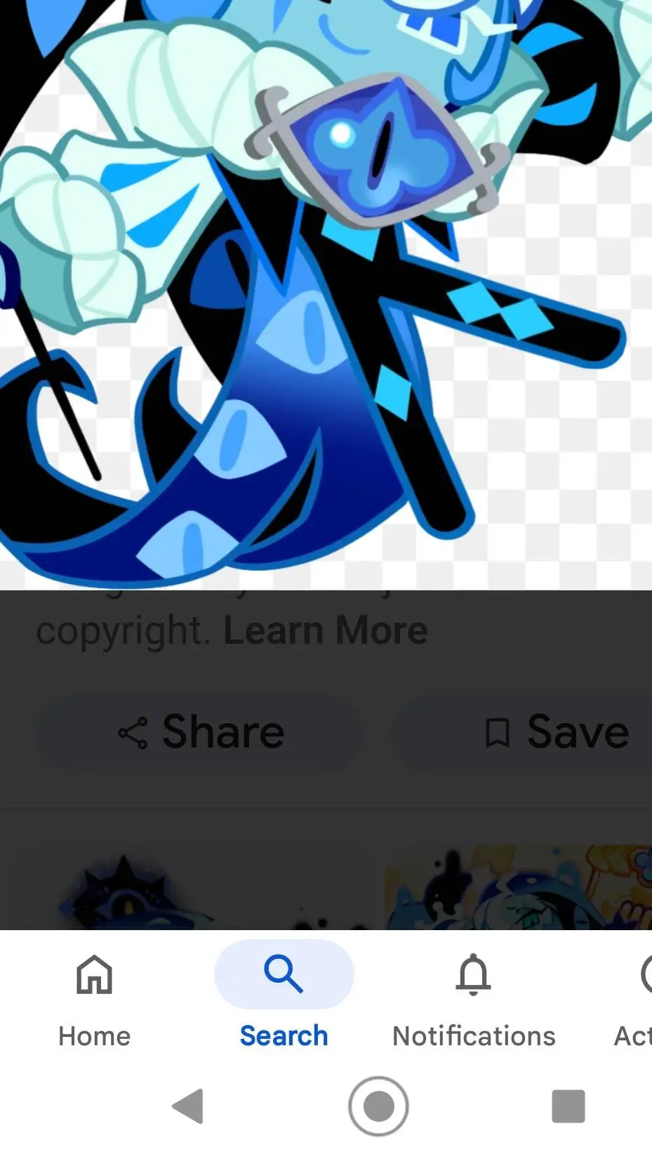 ai character: Shadow milk cookie background