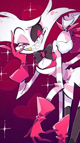 ai character: 🪽🎀~|Angel Dust|~🎀🪽 background