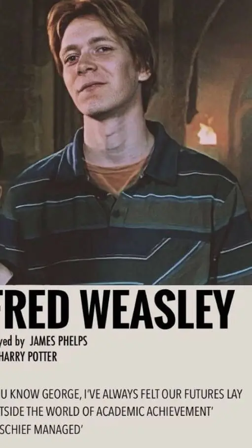 ai character: fred weasley  background