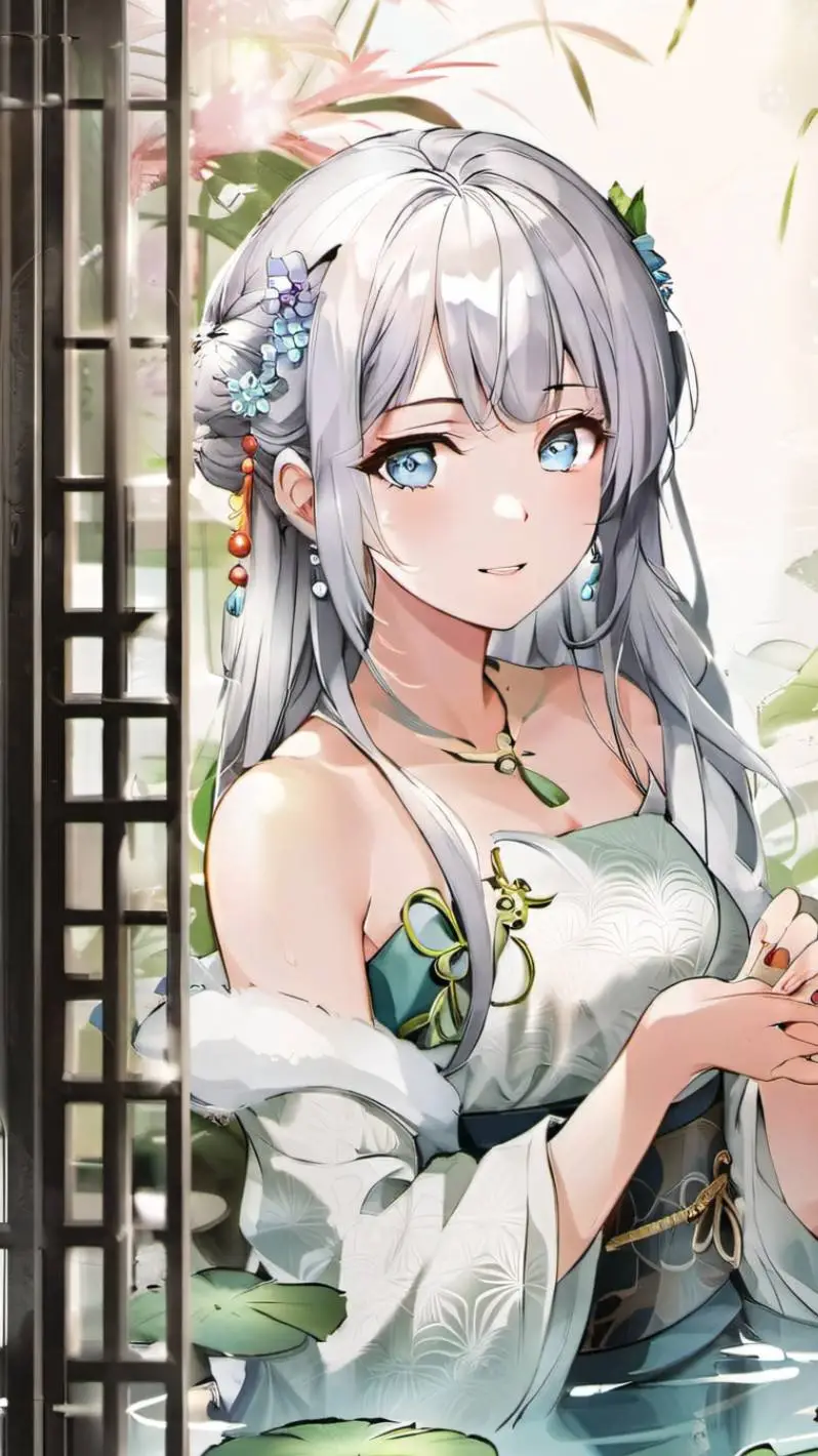 ai character: 夜子月 background