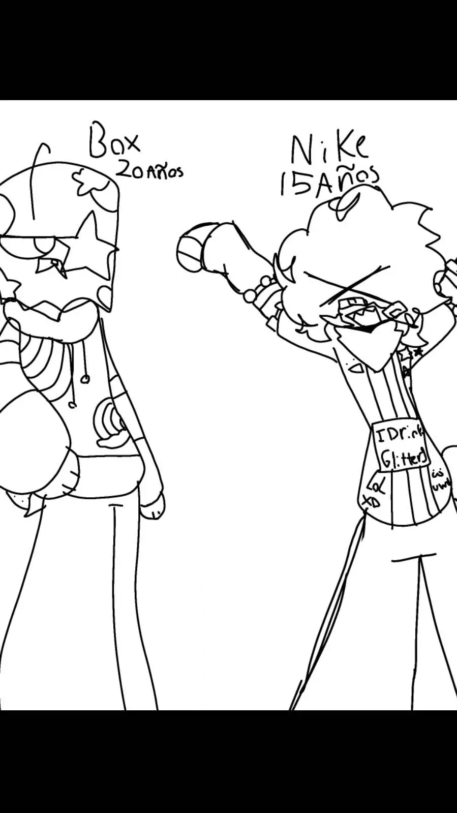 ai character: Box y Nike background