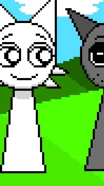 ai character: wenda and gray background