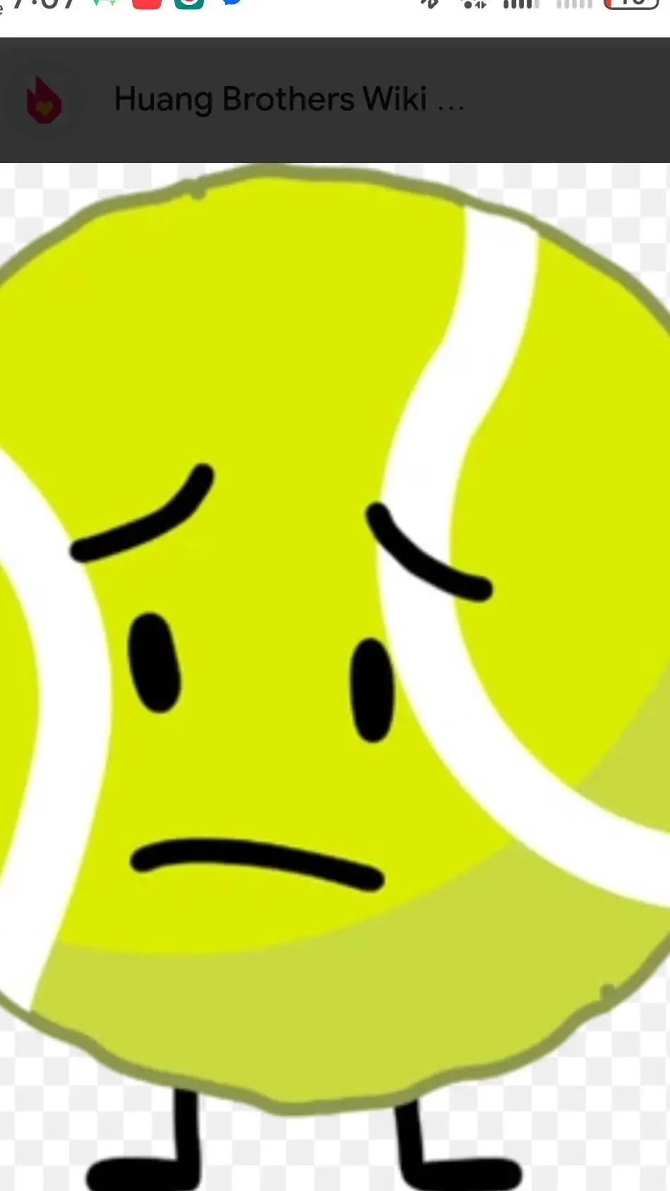 ai character: Tennis ball background