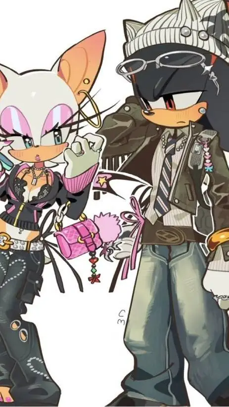 ai character: shadow y rouge bro background