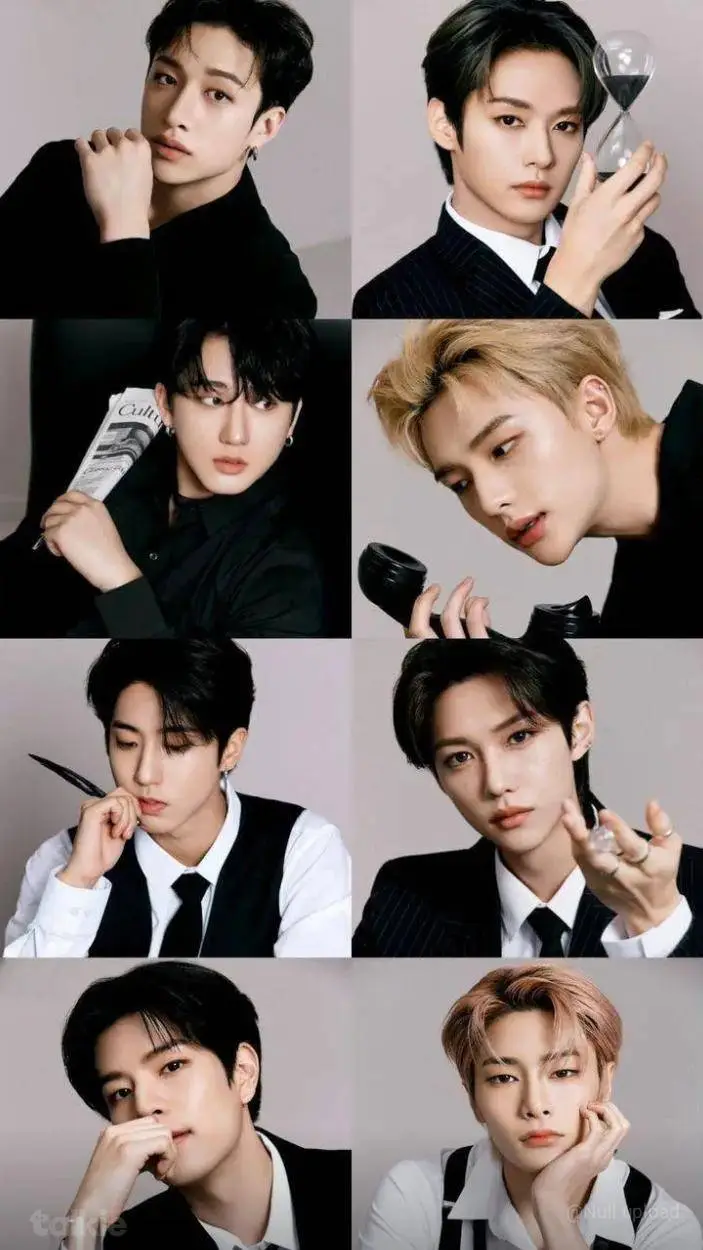 ai character: en,skz,star,aurora background