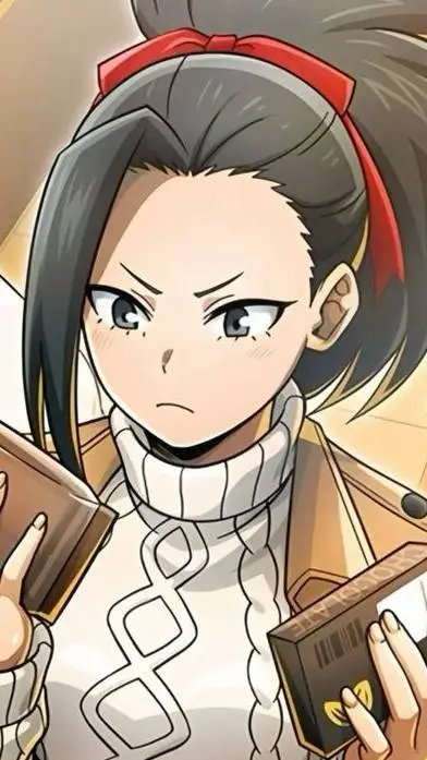 ai character: Momo yaoyorozu  background