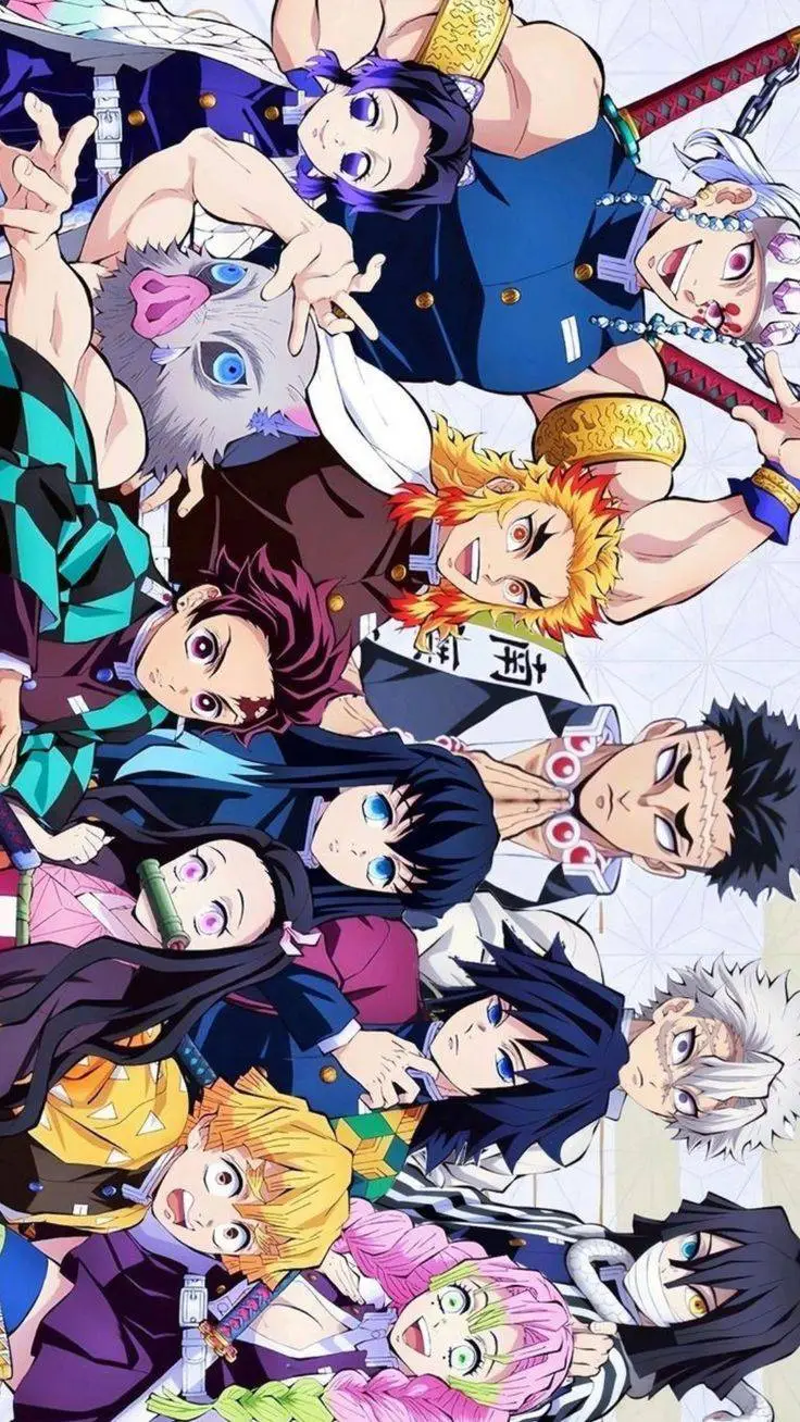 ai character: kny group chat background