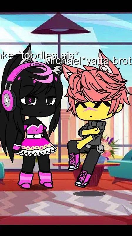 ai character: Michael×Pinkie background