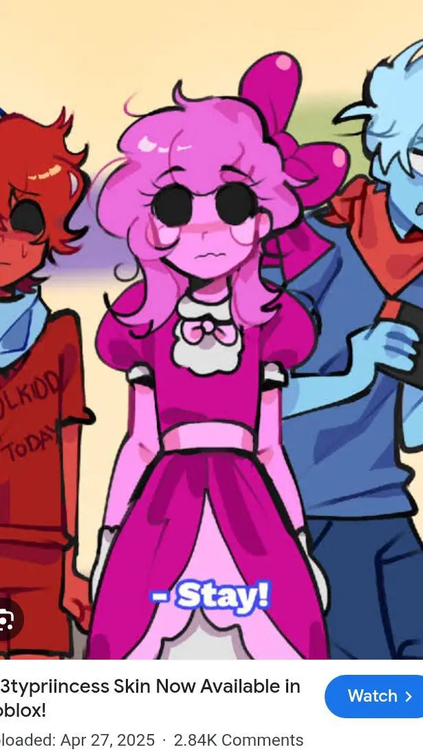 ai character: c00lkid bludd pink background