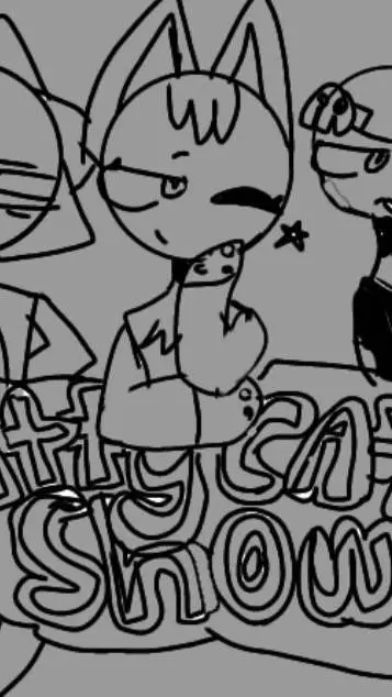 ai character: Kitty cats show background