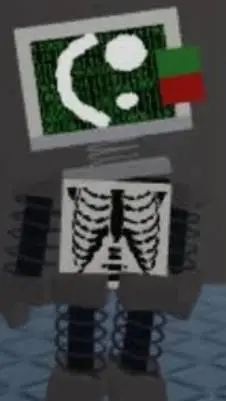 ai character: evil robot meeting background