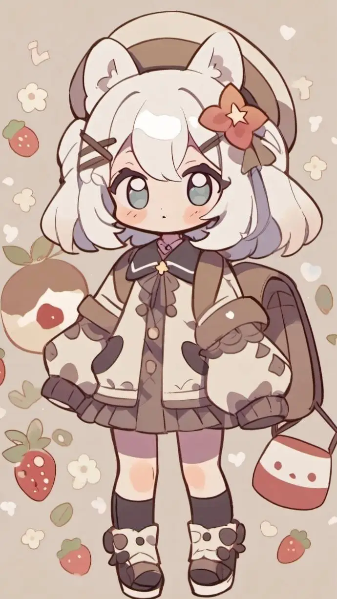 ai character: ня котик background