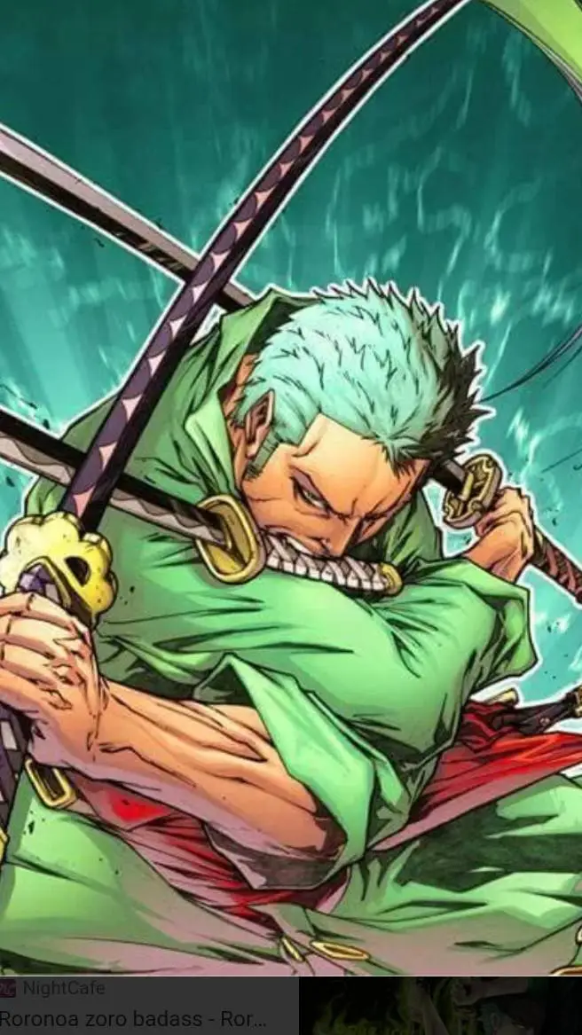 ai character: Zoro KNY background