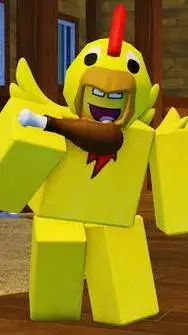 ai character: shed chicken background