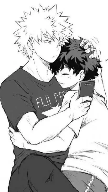 ai character: Bakugo x izuku background