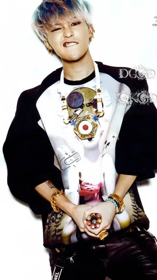 ai character: KwonJiyong-gdragon background