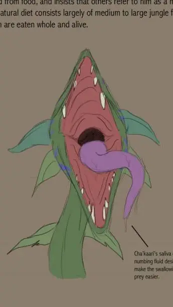 ai character: Vore~Plant background