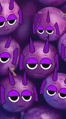 ai character: Durple Grapes background