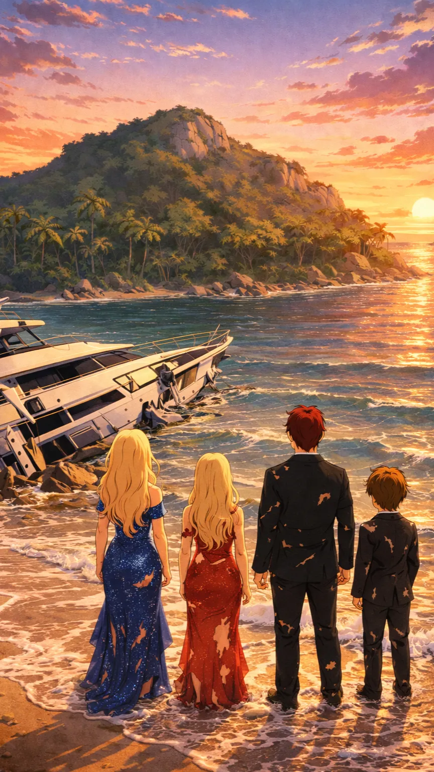 ai character: Stranded Family background