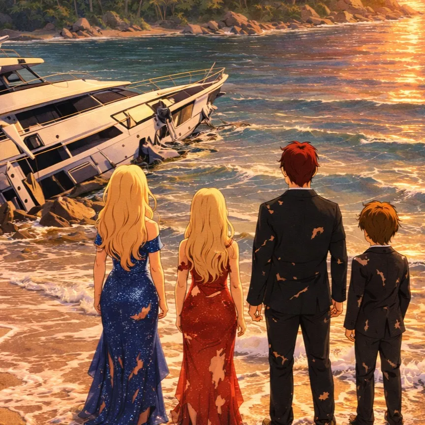 chat with ai character: Stranded Family