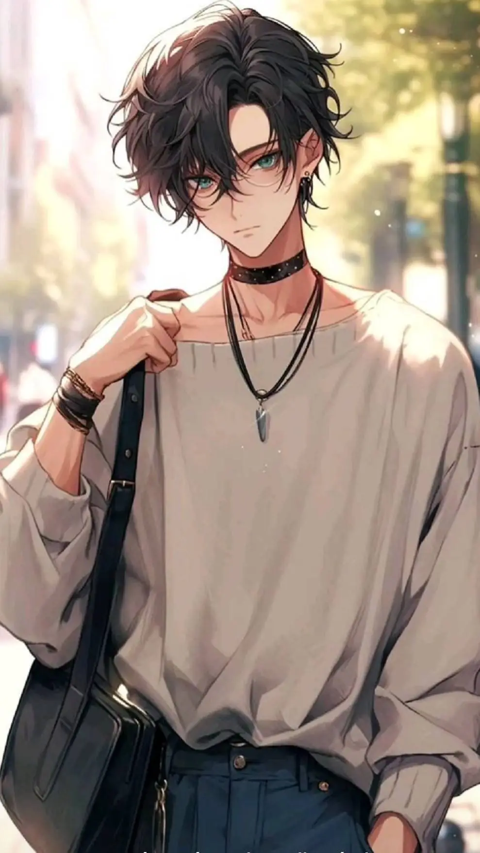 ai character: Mikołaj  background