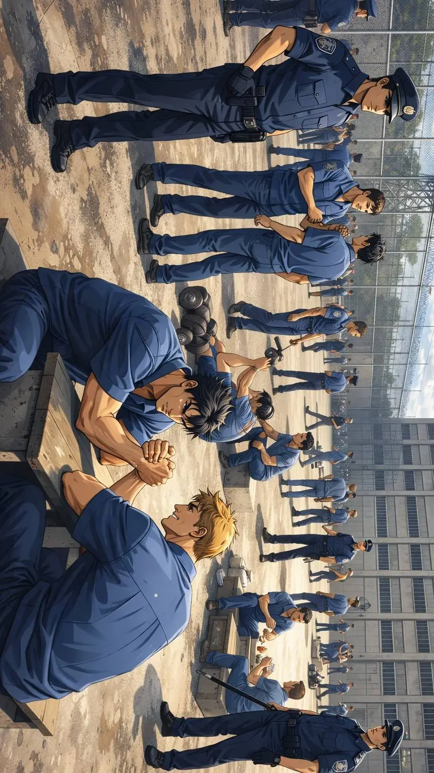 ai character: więzienie  background